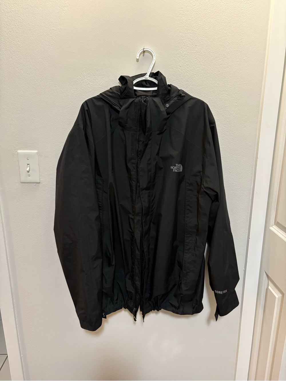 The North Face Black Men's Waterproof Rain Jacket with Hood